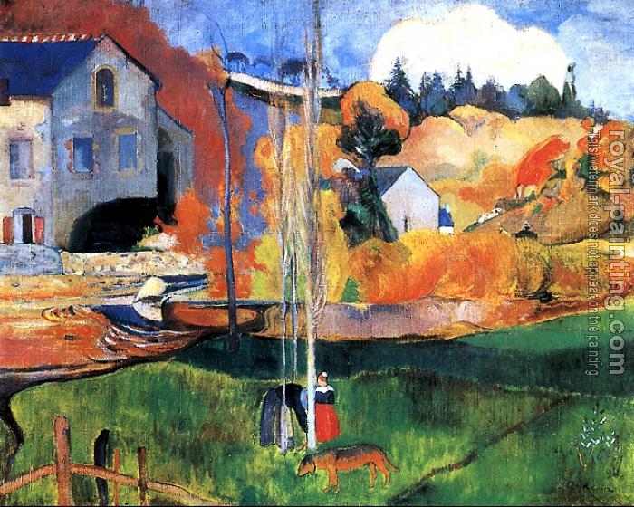 Paul Gauguin : Brittany Landscape: the David Mill
